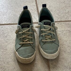 Sperry Kids Seafoam Canvas Sneakers